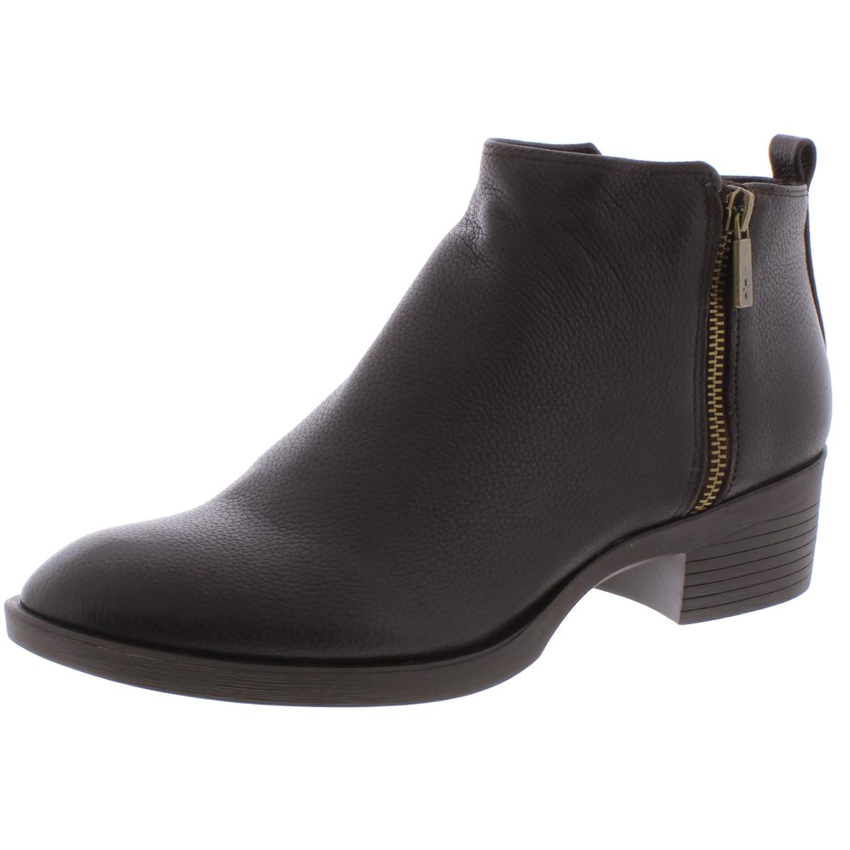 Kenneth Cole Levon Womens Solid Stacked Heel Ankle Boots
