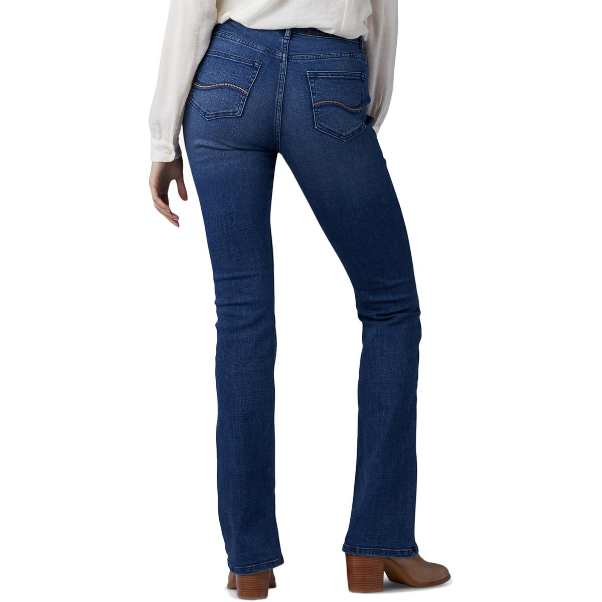 Lee Womens Blue Denim Flex Fit Mid-Rise Boot Cut Jeans 12 Medium BHFO ...