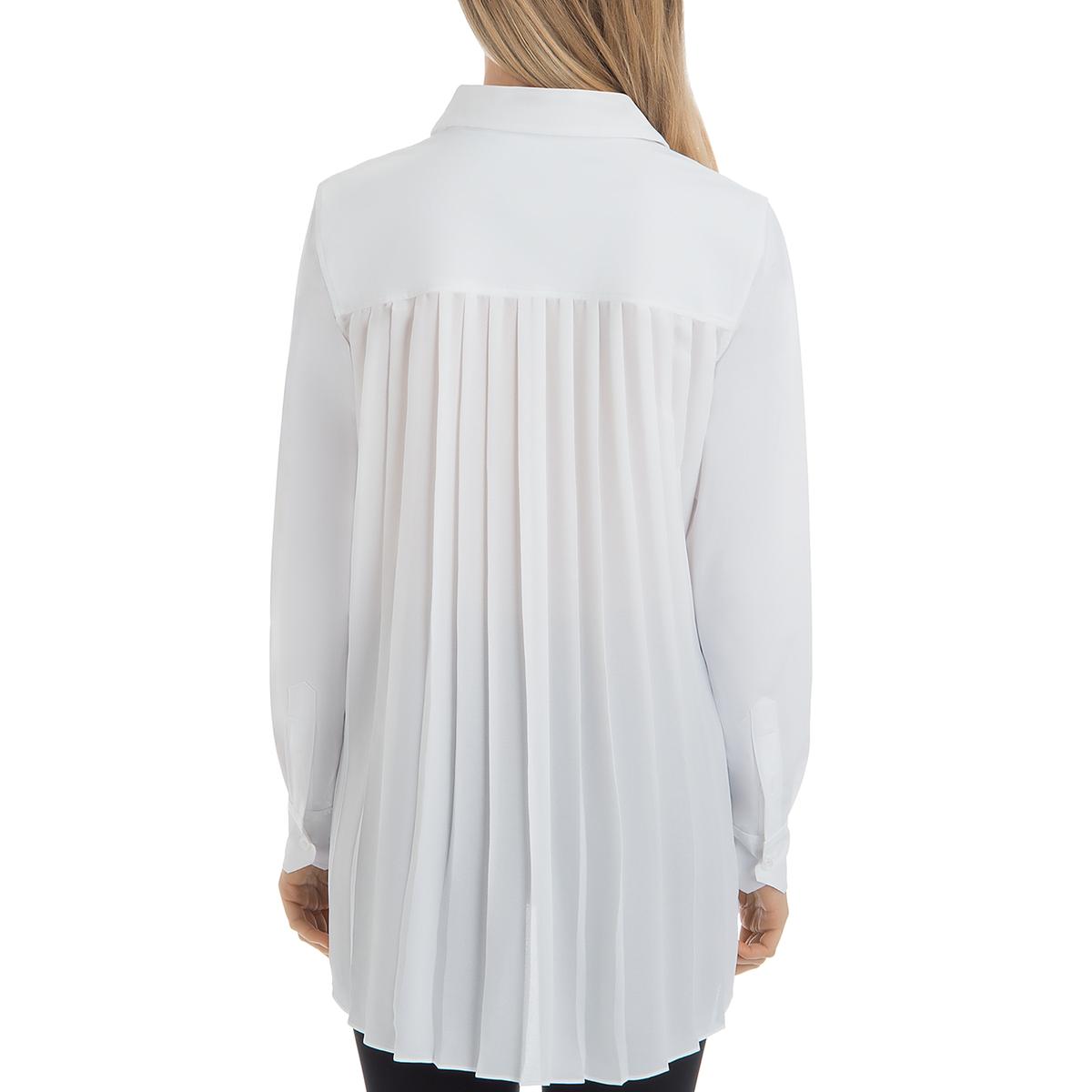 women's white button down tunic