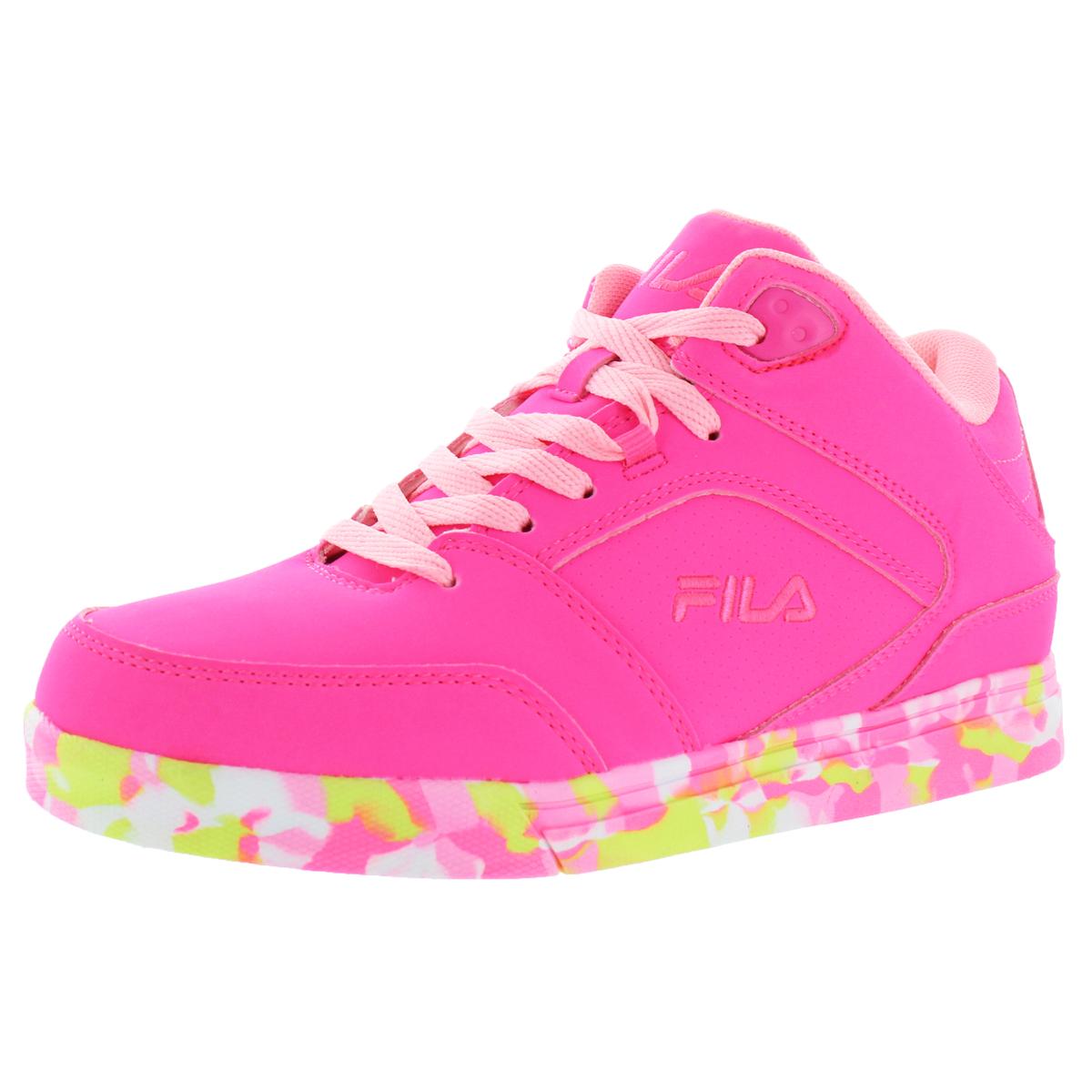 Fila Girls Falina Mashup Pink Sneakers Shoes 6.5 Medium (B