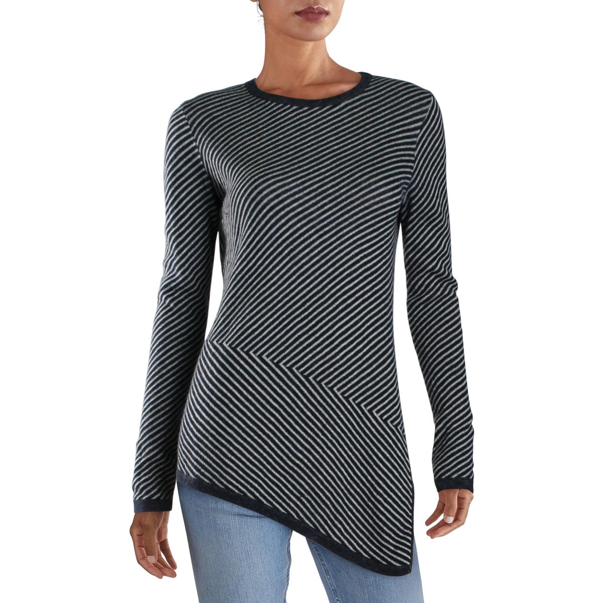 navy and white striped tunic top