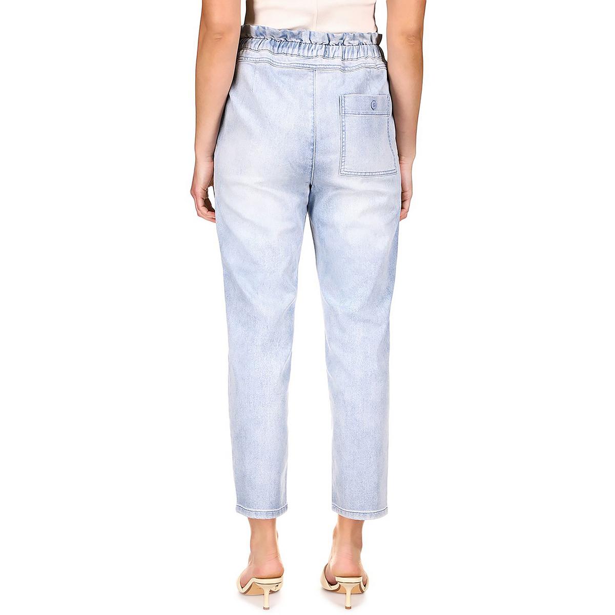 Sanctuary Denim Womens Touring Blue Relaxed Stretch Cropped Pants XL BHFO  9822