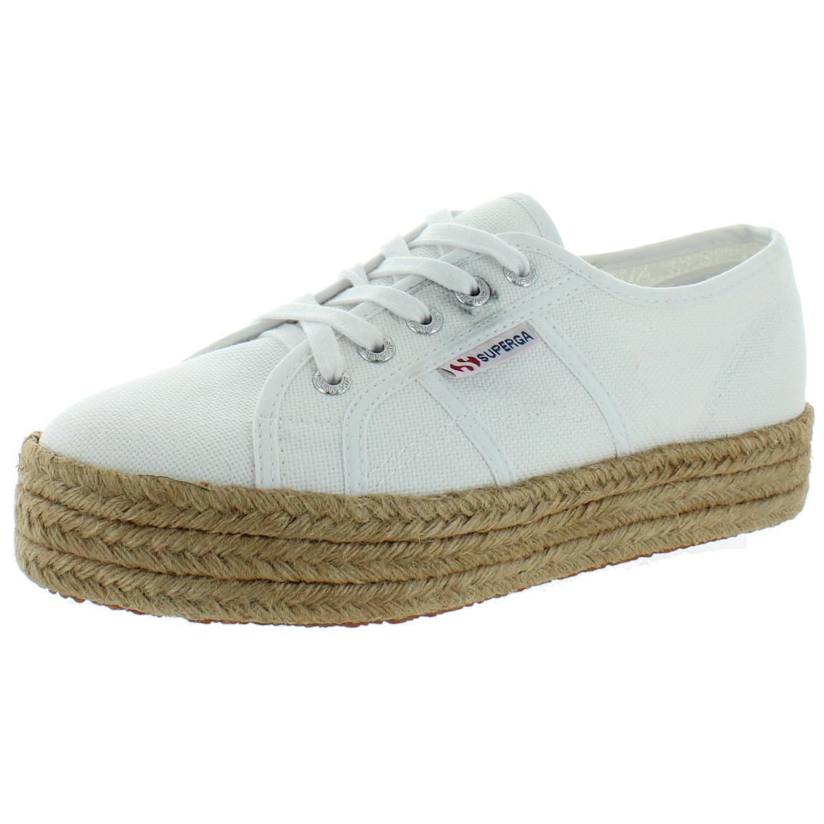 Superga Womens 2730 Cotropew White Platform Sneakers 6 Medium (B,M ...