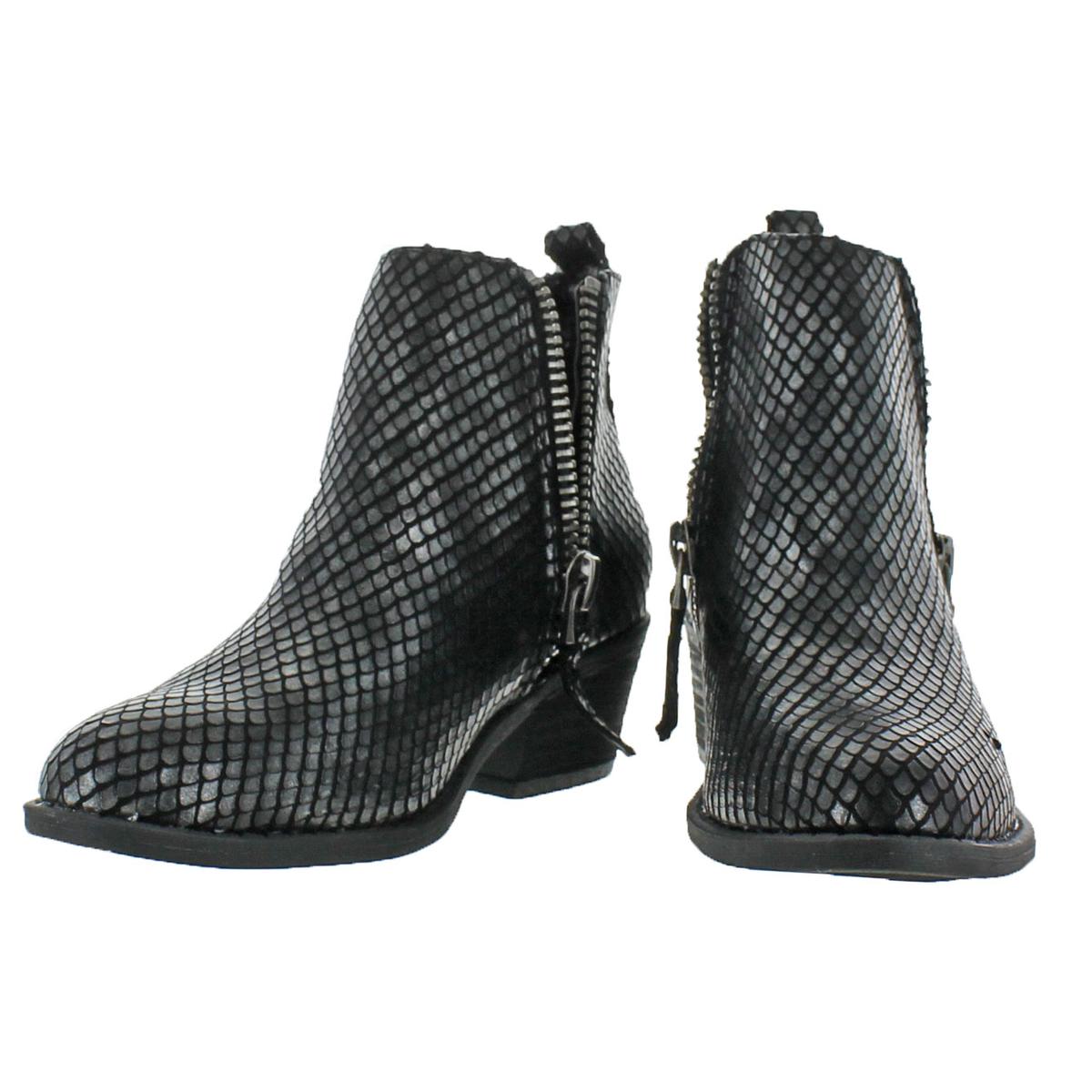 Very G Womens Cassidy Black Metallic Booties Shoes 9 Medium (B,M) BHFO