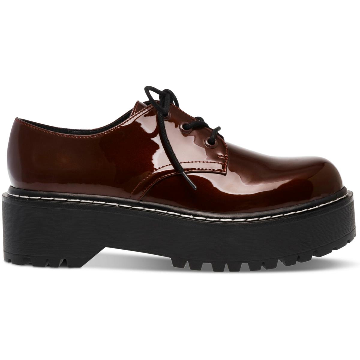 Wild Pair Womens Authentick Patent Dressy Platforms Oxfords Shoes BHFO 5635