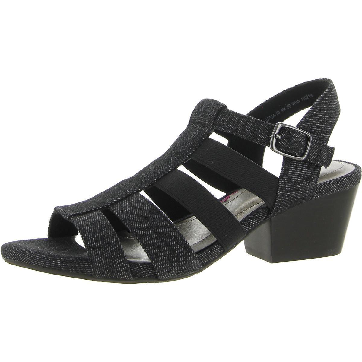 Женские босоножки Wish Black Fisherman от Ros Hommerson шириной 10 см (C, D, W) BHFO 4517