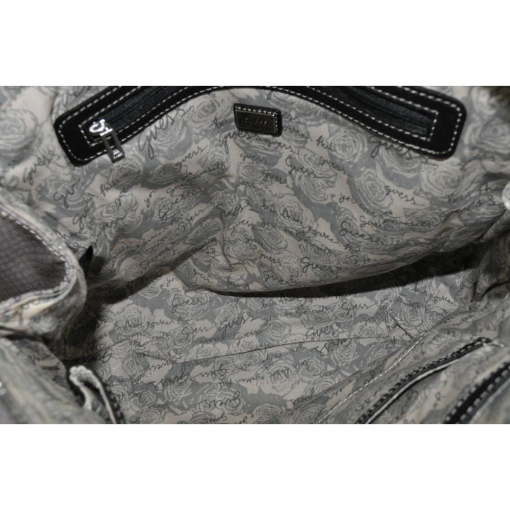 Guess NEW Otilia Gray Embossed Snake Prin