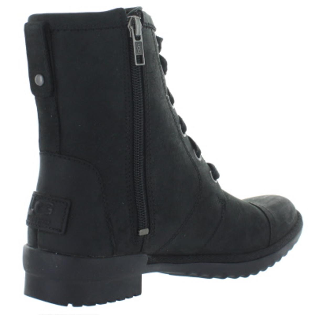 uggs black combat boots