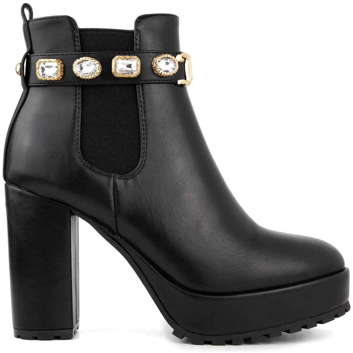 ≪超目玉★12月≫ Juicy Couture Womens Python Black Chelsea Boots Shoes 9 靴