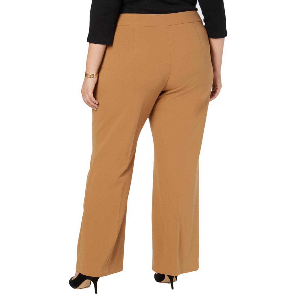 brown wide leg joggers