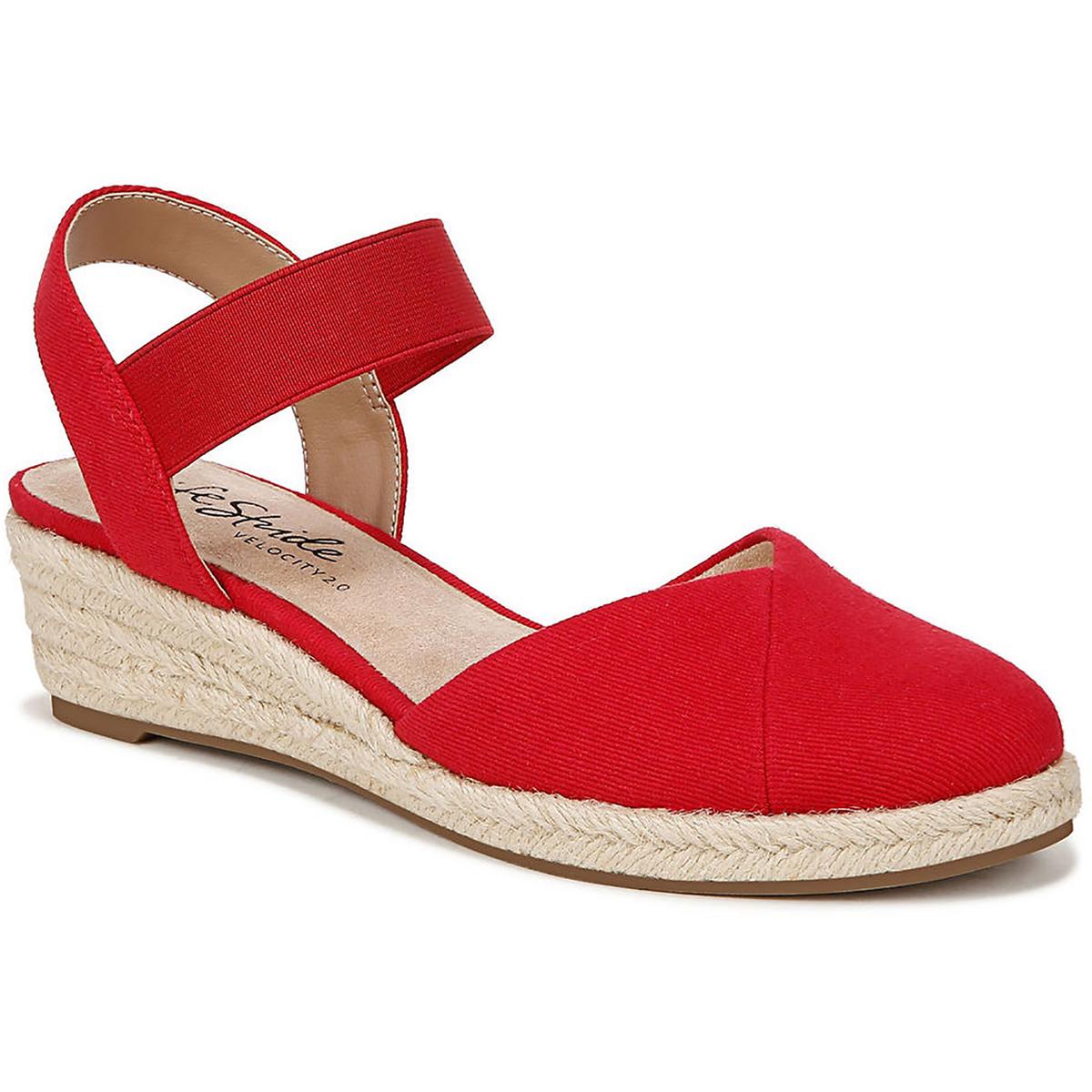 LifeStride Womens Kimmie Ankle Strap Closed Toe Wedge Sandals Shoes BHFO 0231 - Picture 26 of 28