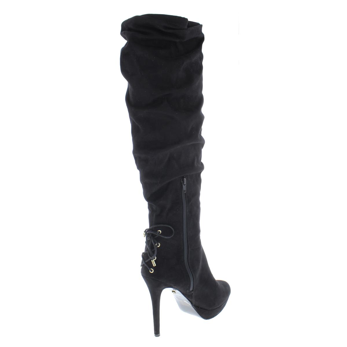Thalia Sodi Womens Black OverTheKnee Boots Shoes 11