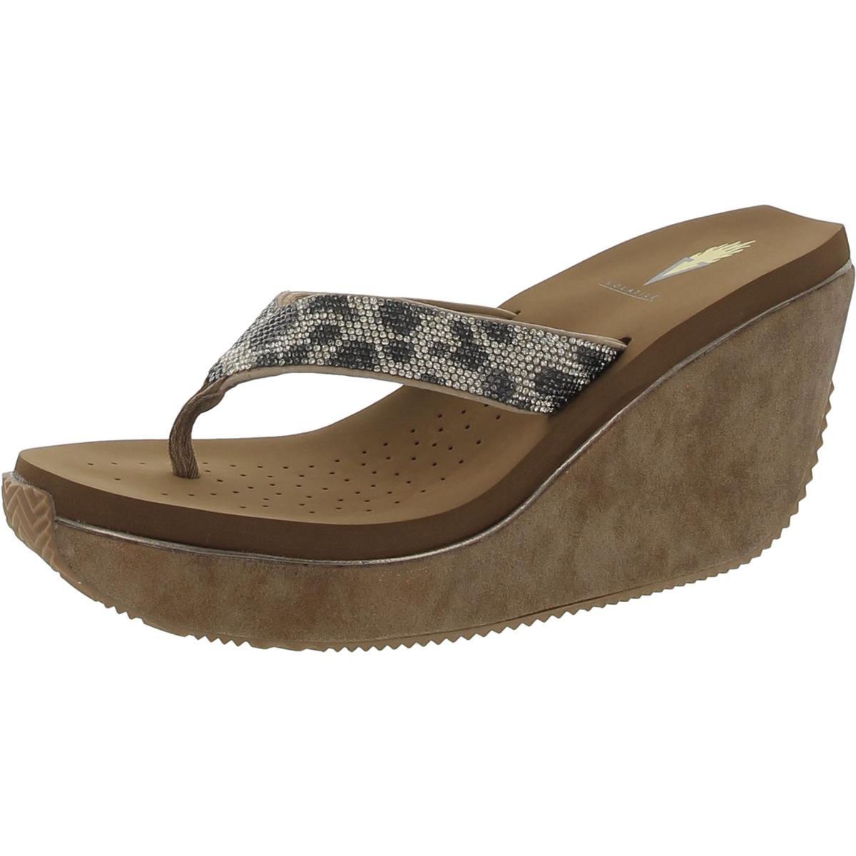 Изменчивые женские босоножки-слипоны Glimpse, босоножки на танкетке, BHFO 6699