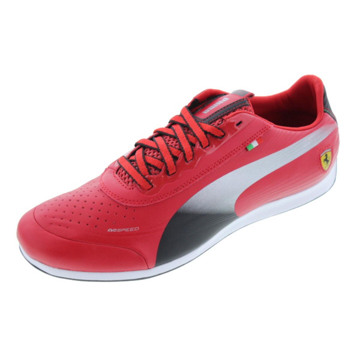 Puma 6153 Mens evoSPEED Low Leather Driving Ferrari Tennis Shoes ...