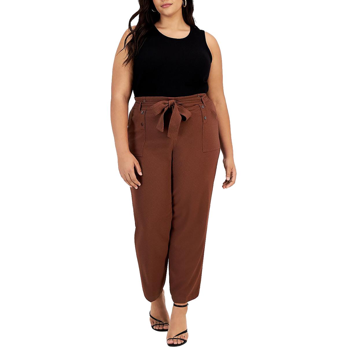  Women's Pants - Brown / Women's Pants / Women's Clothing:  Clothing, Shoes & Accessories