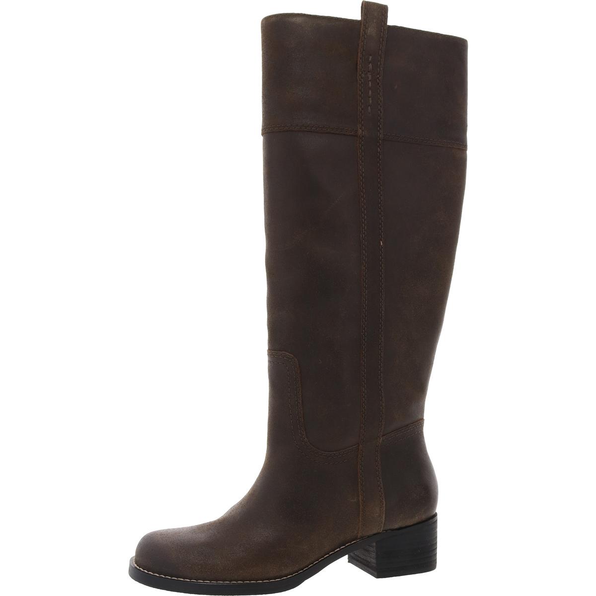 Lucky Brand Womens Hybiscus Leather Riding Tall Knee-High Boots Shoes BHFO 9370 - Picture 9 of 16