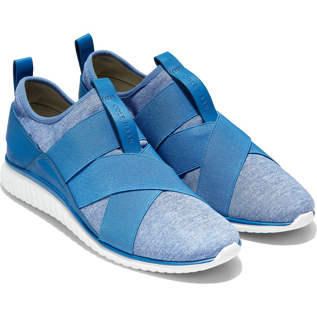 Cole Haan Womens Studio Grand Blue Knit Running Shoes 8 Medium (B,M
