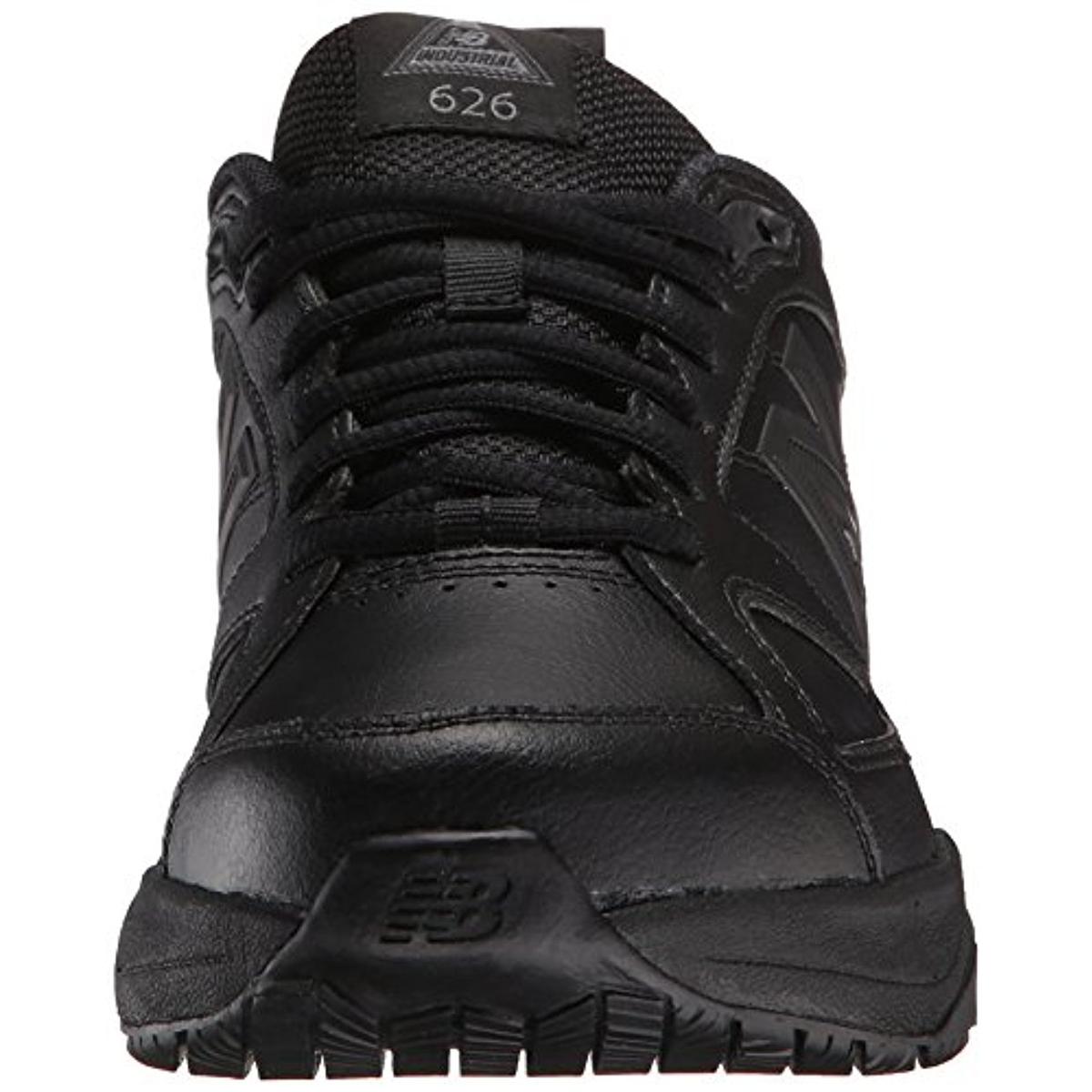 New Balance Womens 626 Black Leather Sneakers Shoes 8 Medium (B,M) BHFO ...