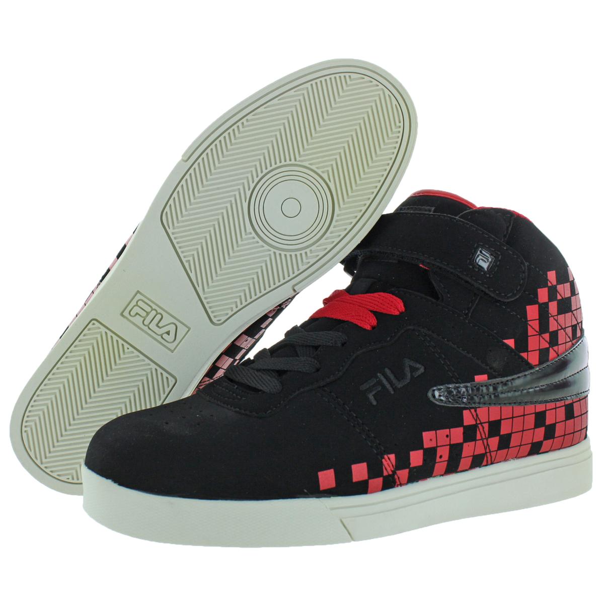 black high top fila shoes