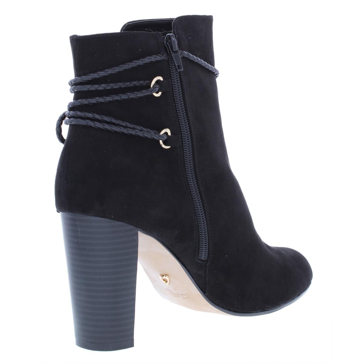 Thalia Sodi Womens Palomaa Black Ankle Boots Shoes 10 Medium (B,M) BHFO ...