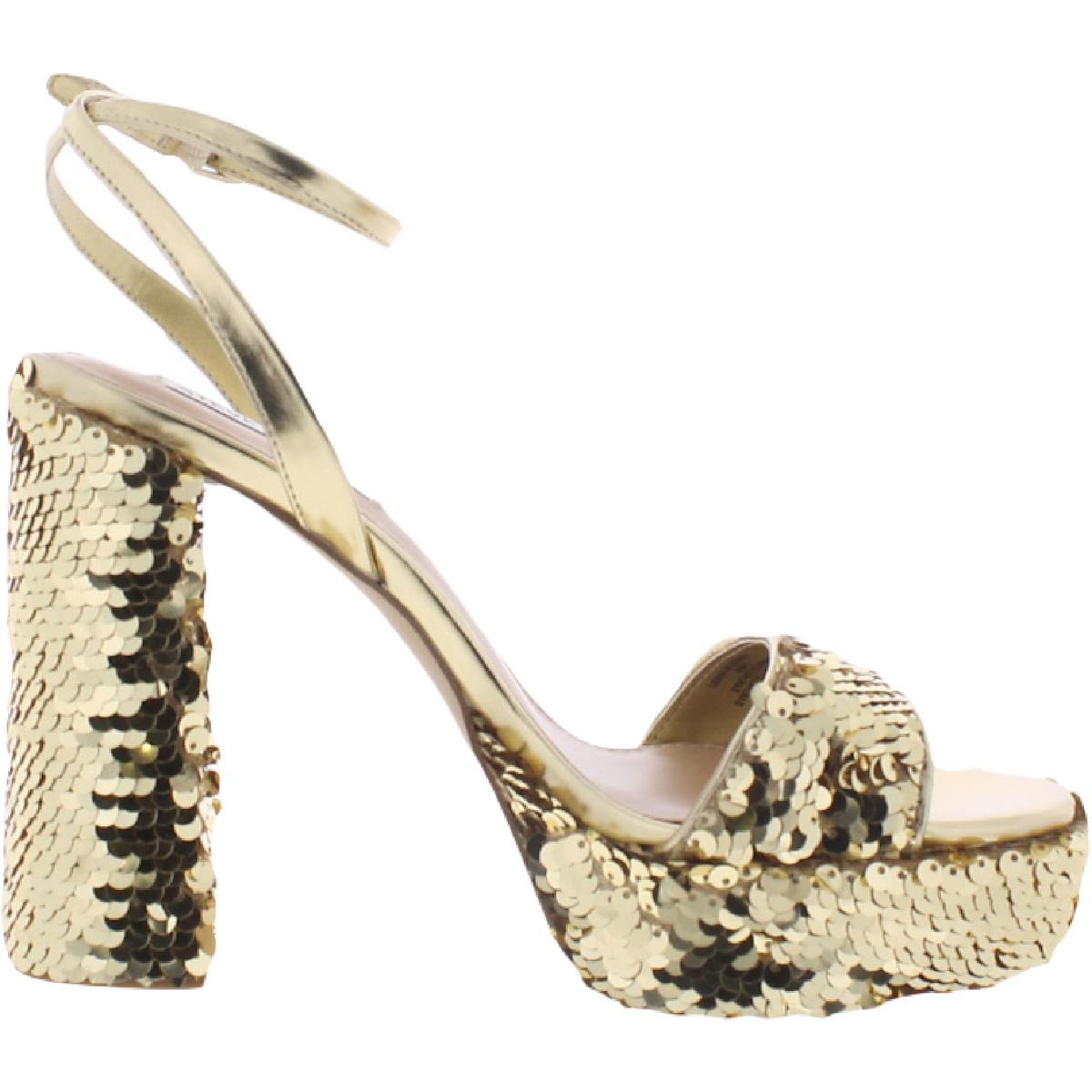 Gold platform sandals steve on sale madden