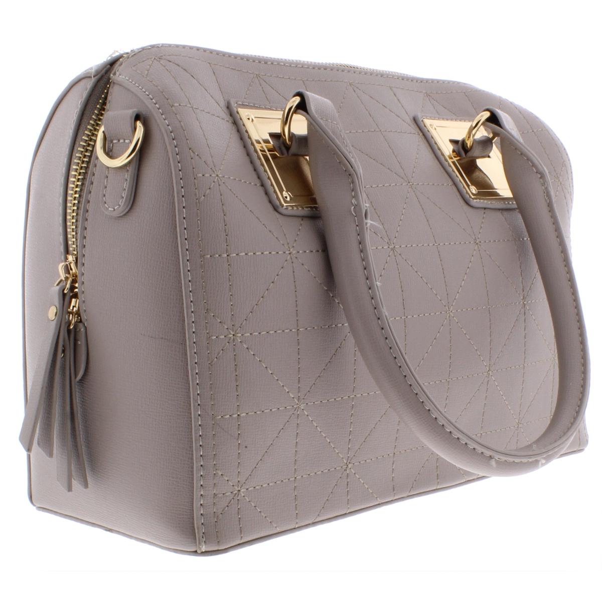 Miztique Womens Dressed To Perfection Gray Satchel Handbag Medium BHFO ...