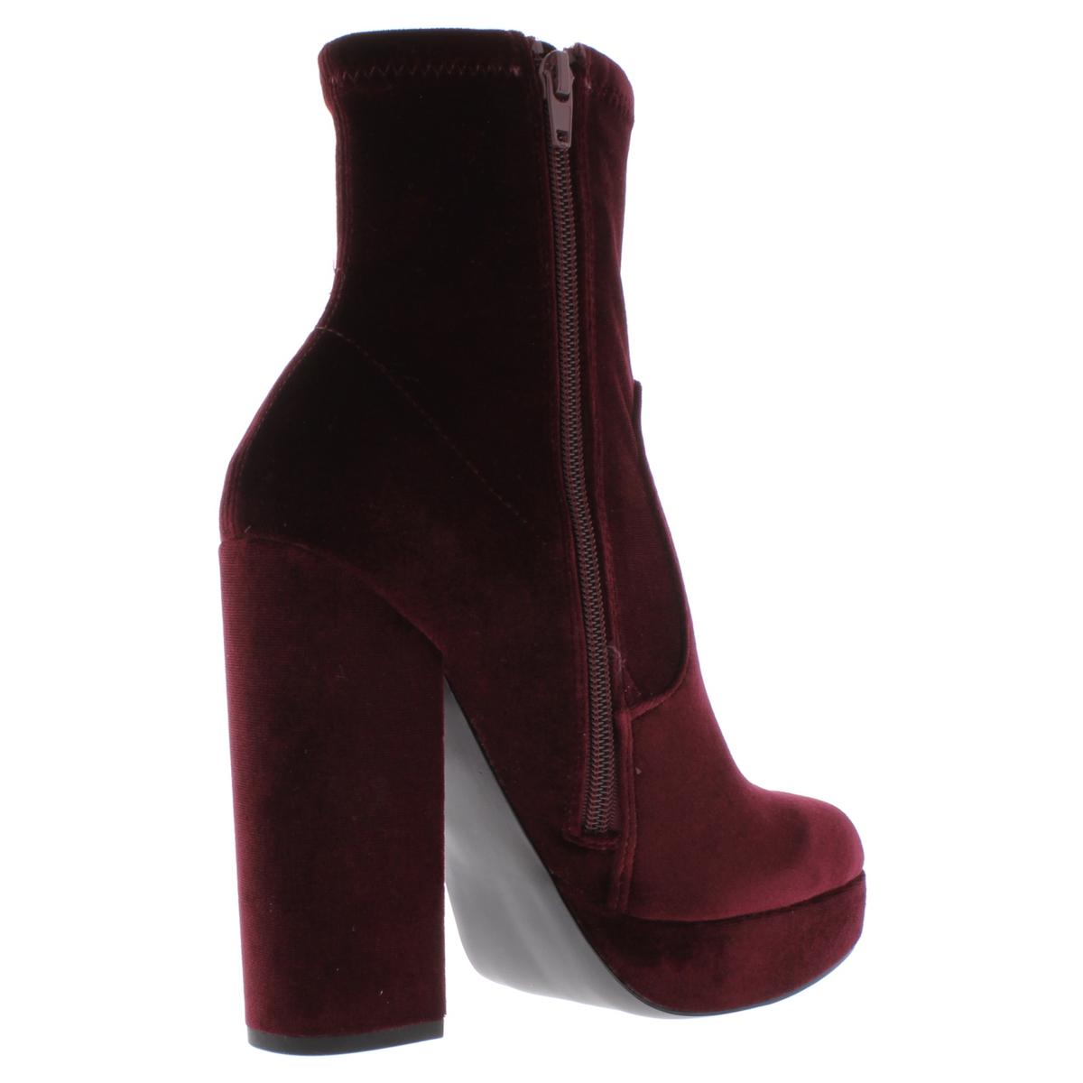 Steve Madden Womens Stardust Red Platform Boots Shoes 6.5 Medium (B,M ...
