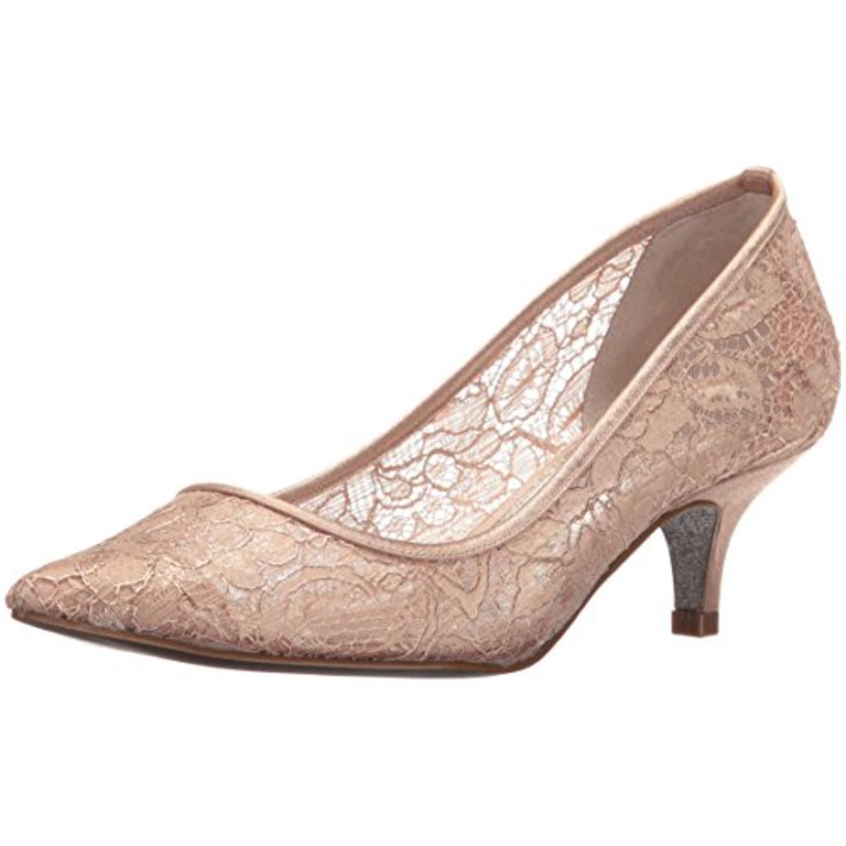 Adrianna Papell Womens Lois Pink Metallic Pumps Shoes 8.5