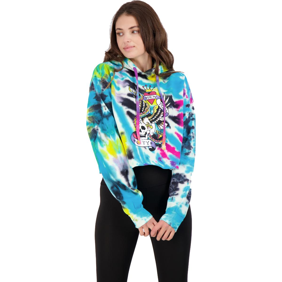 Tie Dye Printed Cropped Hoodie | eBay