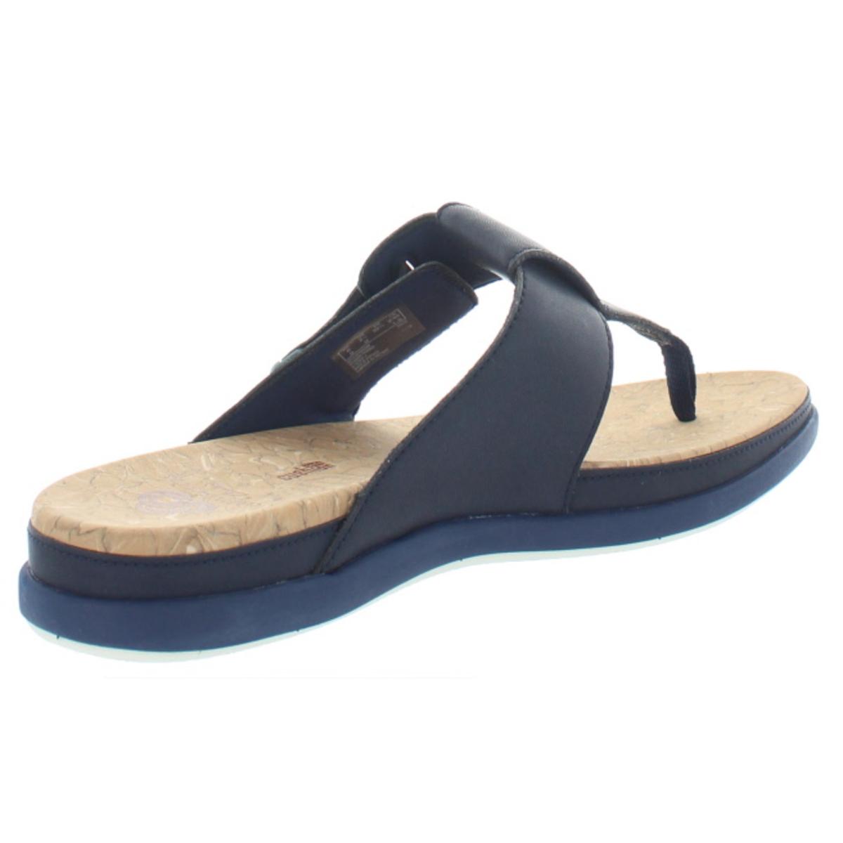 Cloudsteppers by Clarks Womens Step June Reef Navy Thong Sandals Shoes ...