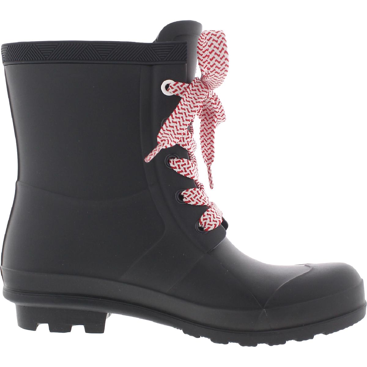 Tommy Hilfiger Womens Tamar Lace Up Wellies Ankle Rain Boots Shoes BHFO 6714 |