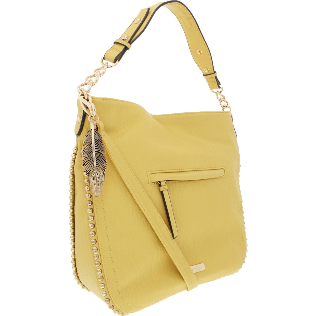 Jessica Simpson Womens Camile Yellow Studded Hobo Handbag Purse Large BHFO 4161 885919639080 | eBay