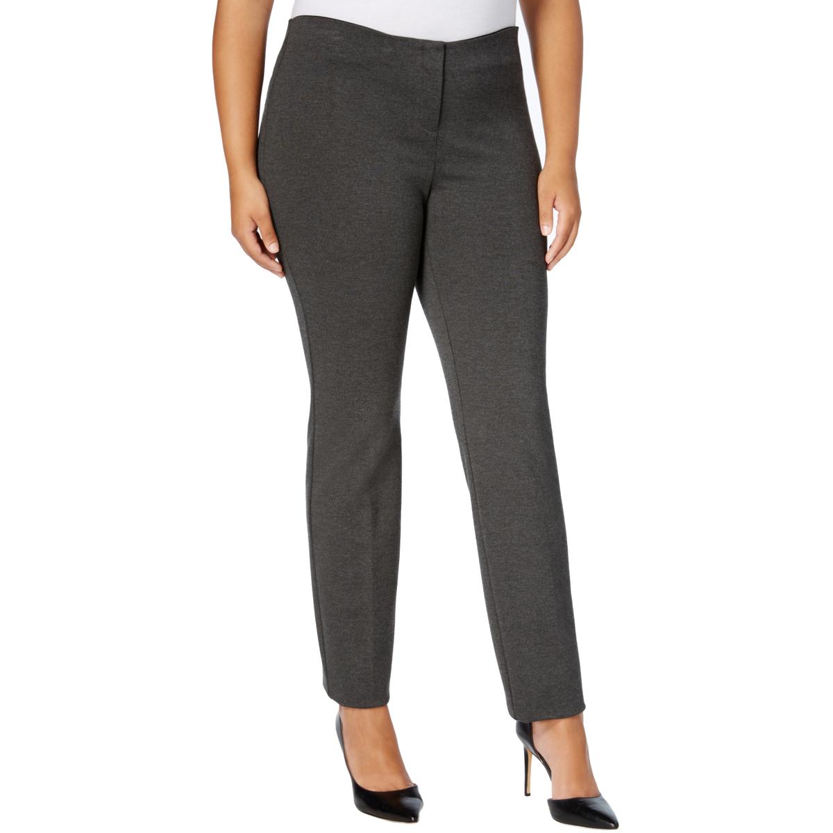 Alfani Womens Gray Heathered Comfort Waist Ankle Pants Plus 24W BHFO ...