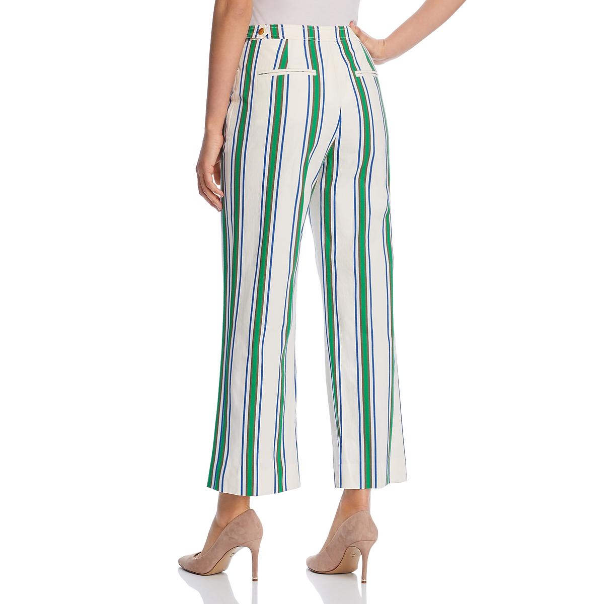 striped ankle pants