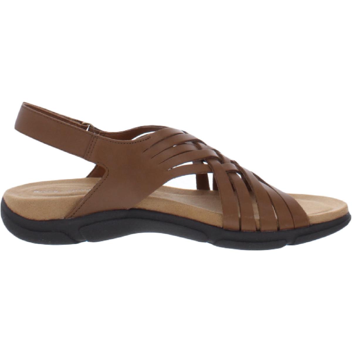 Easy Spirit Womens Mar Leather Slingback Flat Sandals Shoes BHFO 2679 - 第 22/28 張圖片