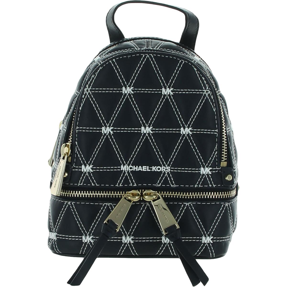 MICHAEL Michael Kors Womens Rhea Zip Leather Convertible Dome Handbag BHFO  2386 | eBay