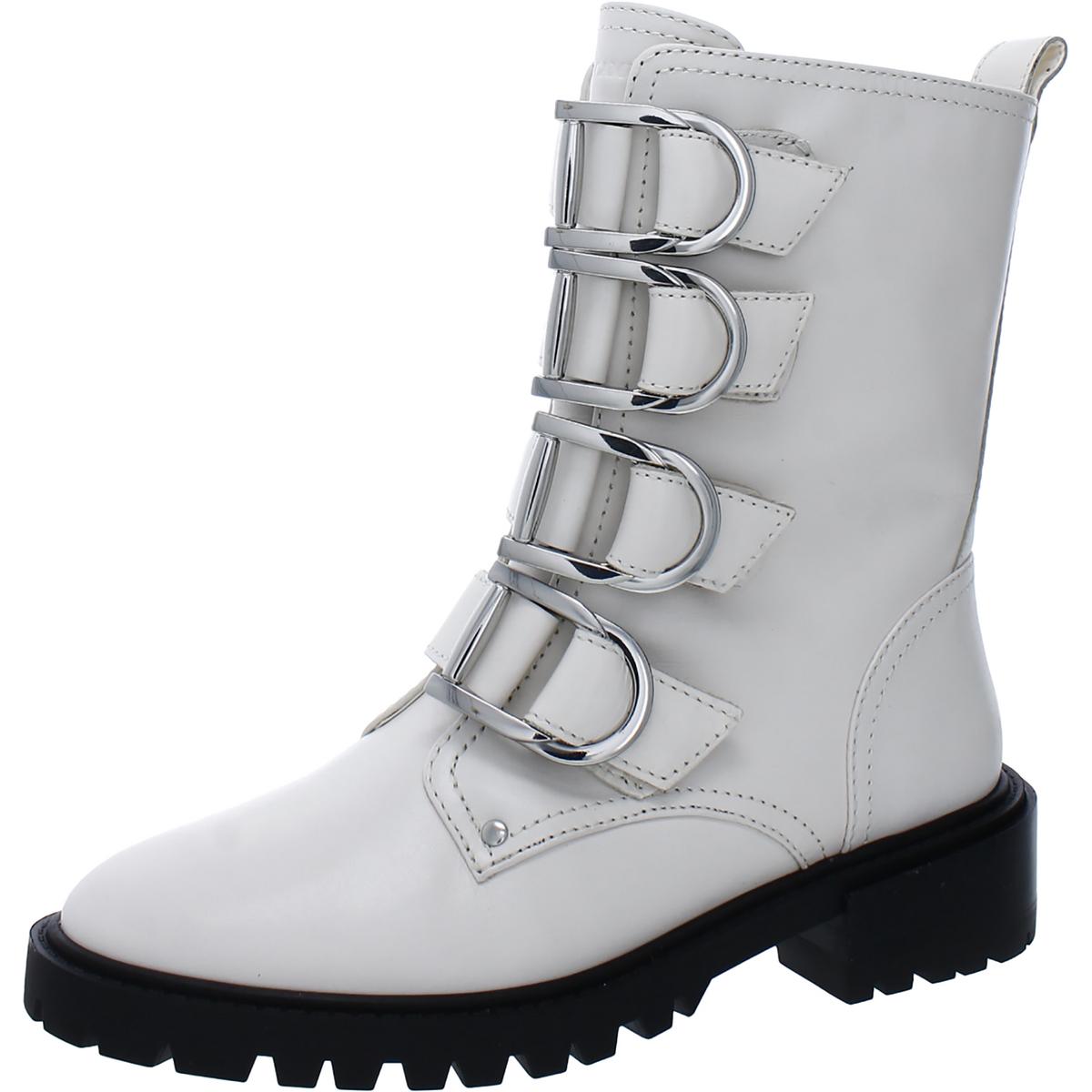Vince Camuto Womens Frishea Leather Combat & Lace-up Boots Shoes BHFO 7797