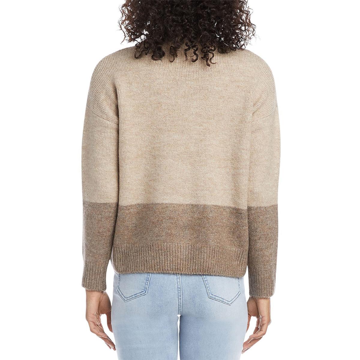 Karen Kane Womens Colorblock Pullover Cozy Turtleneck Sweater BHFO 5348