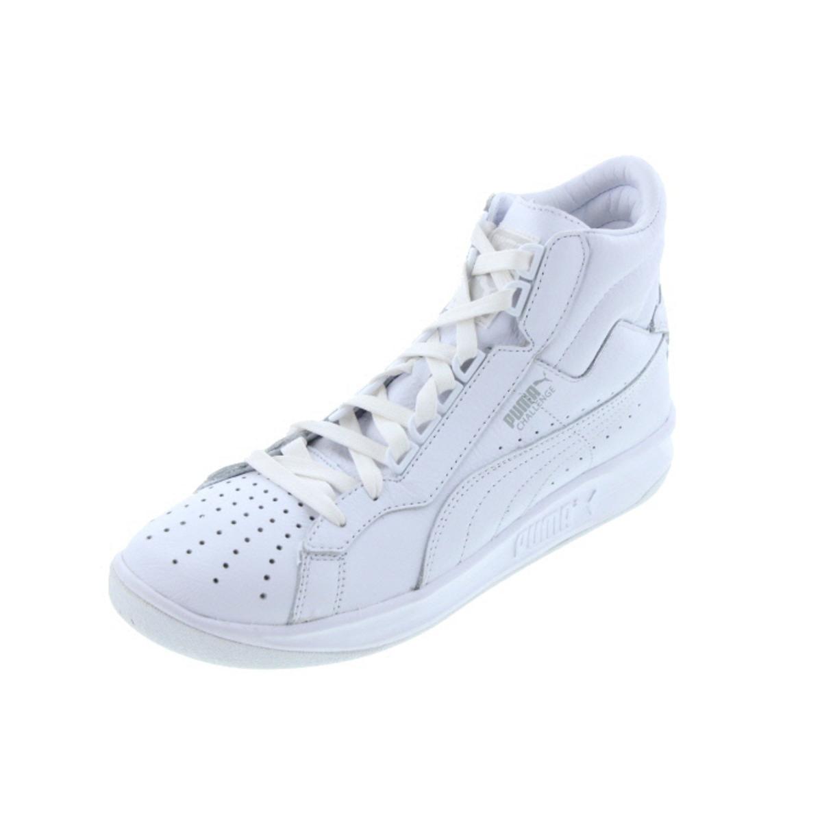 Puma 6192 Mens Challenge Leather Hi-Top Perforated Tennis Shoes ...