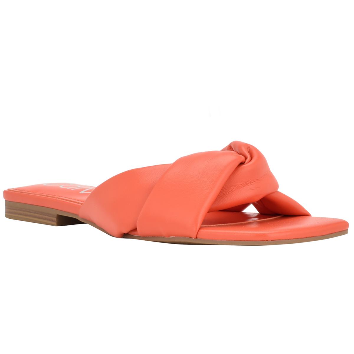 Женские босоножки на плоской подошве Calvin Klein MARITA оранжевого цвета 7,5 см (B,M) BHFO 0170