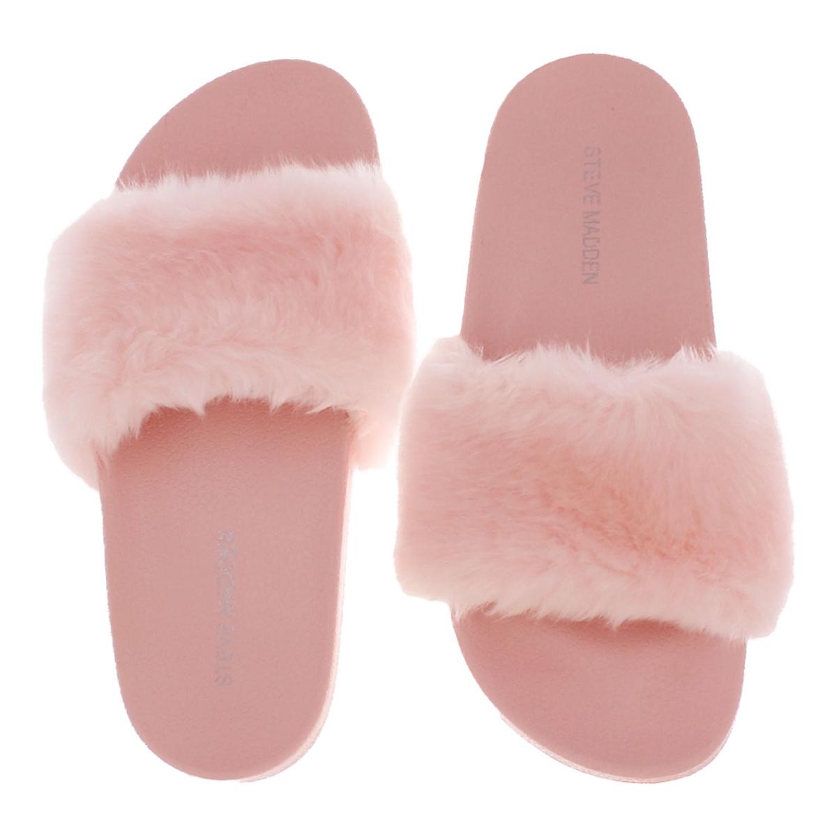 light pink slide sandals