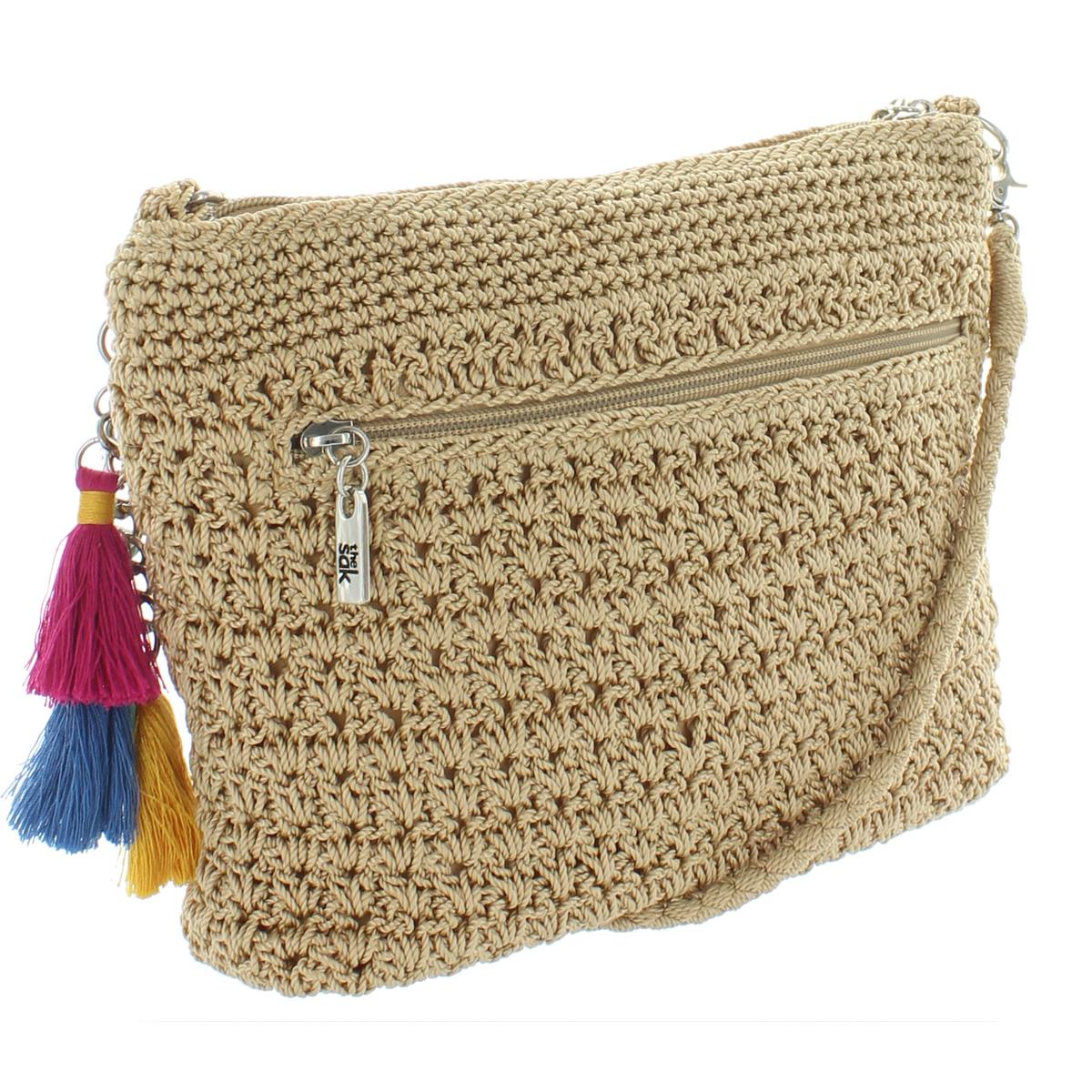 The Sak Womens Casual Classics Tan Tassel Shoulder Handbag Purse Small ...