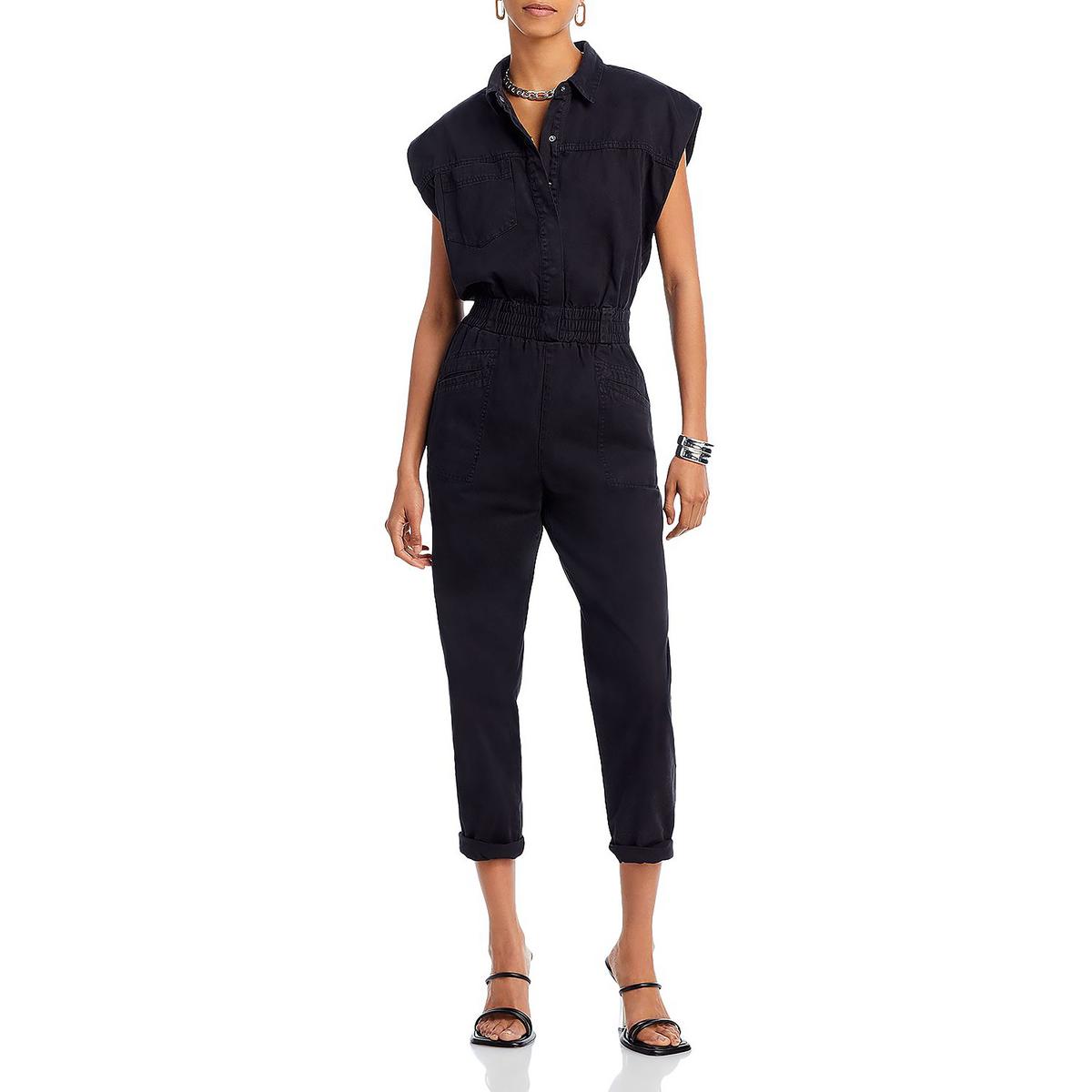 Pistola Womens Rosie Twill Sleeveless Ankle Jumpsuit BHFO 6764