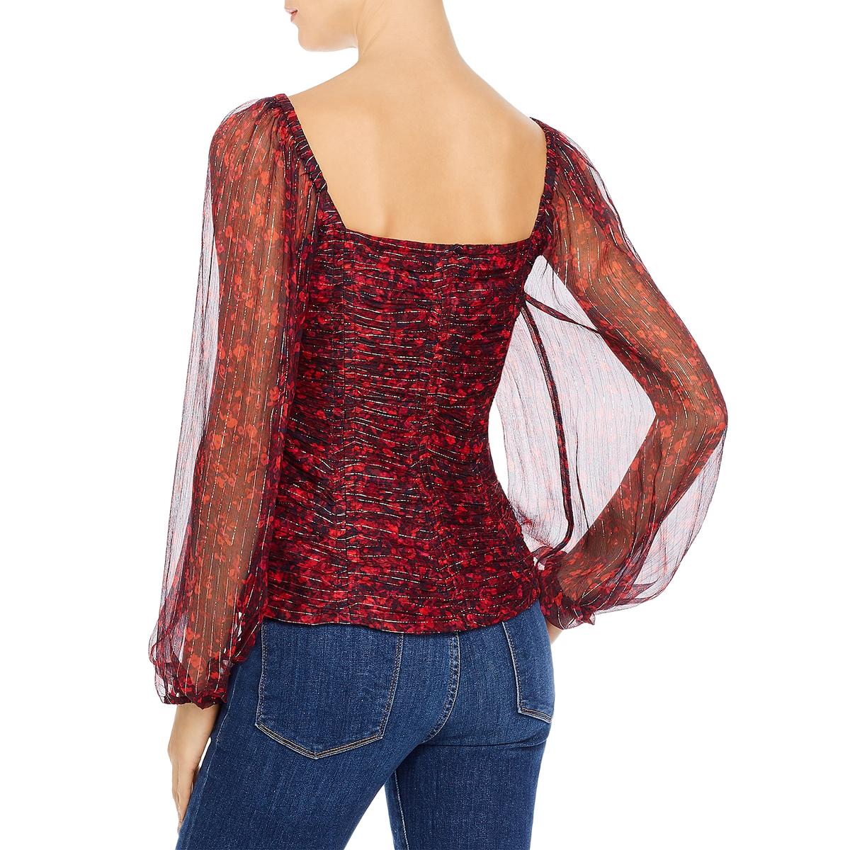 red silk blouse uk