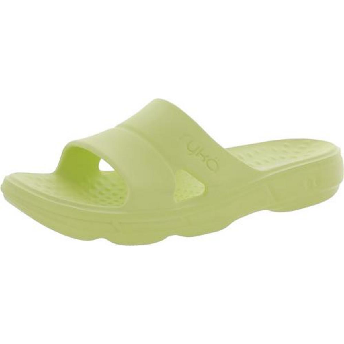 Ryka Womens Restore Slip On Flat Cushioning Foam Pool Slides