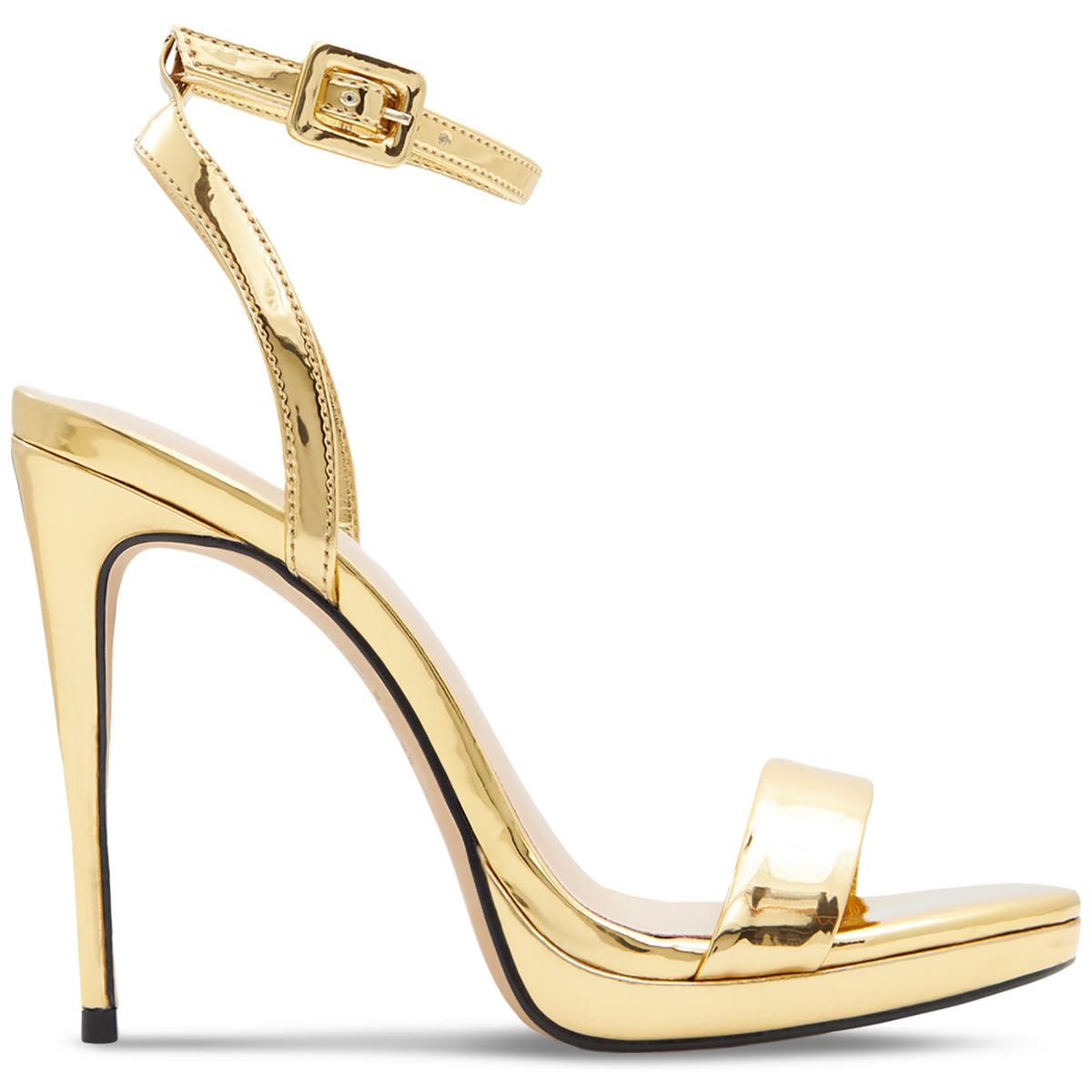 Aldo Womens Kat Patent Ankle Strap Stiletto Pumps Shoes BHFO 6792 - Picture 5 of 6