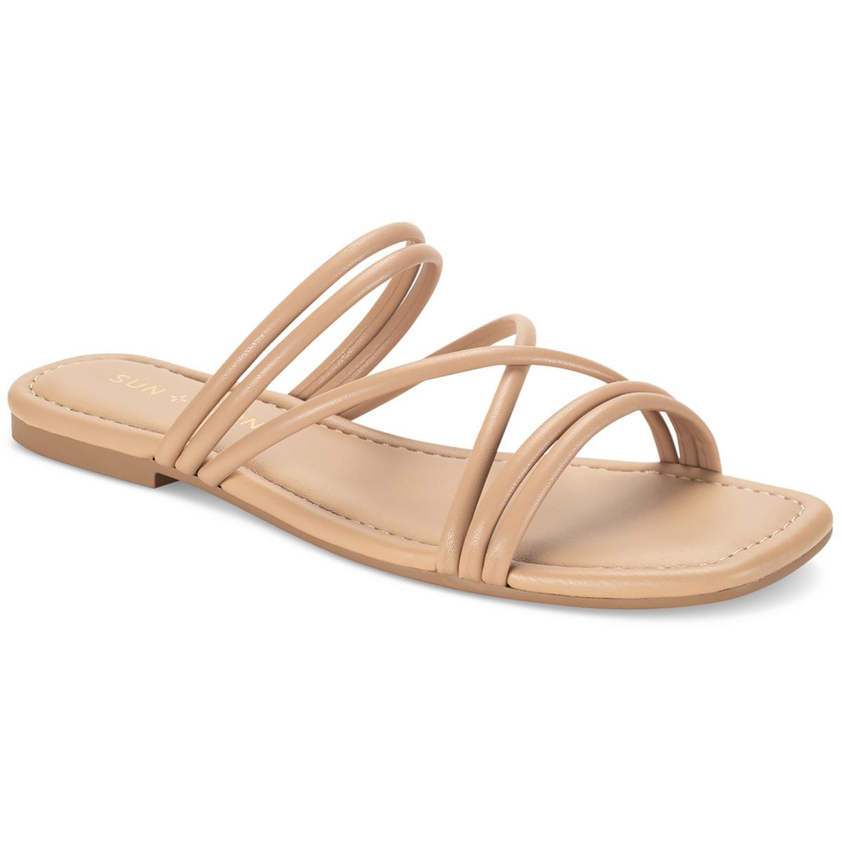Женские босоножки на ремешках Sun + Stone Quinley Tan, размер 11, средний (B, M), BHFO 8922