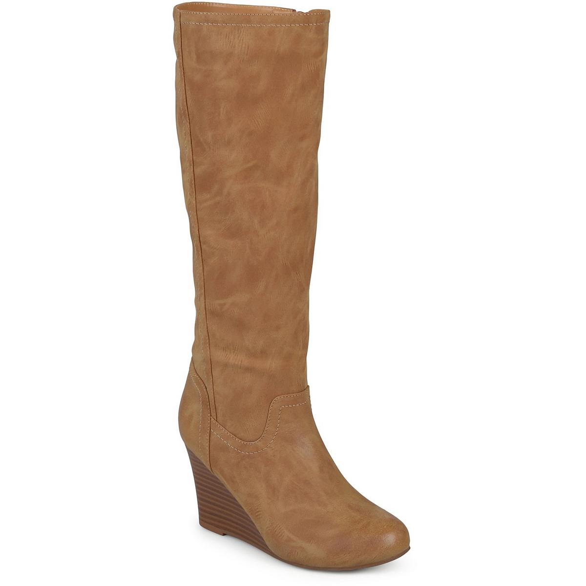 Женские сапоги до колена Langly Tan из коллекции Journee 9 Medium (B,M) BHFO 8678