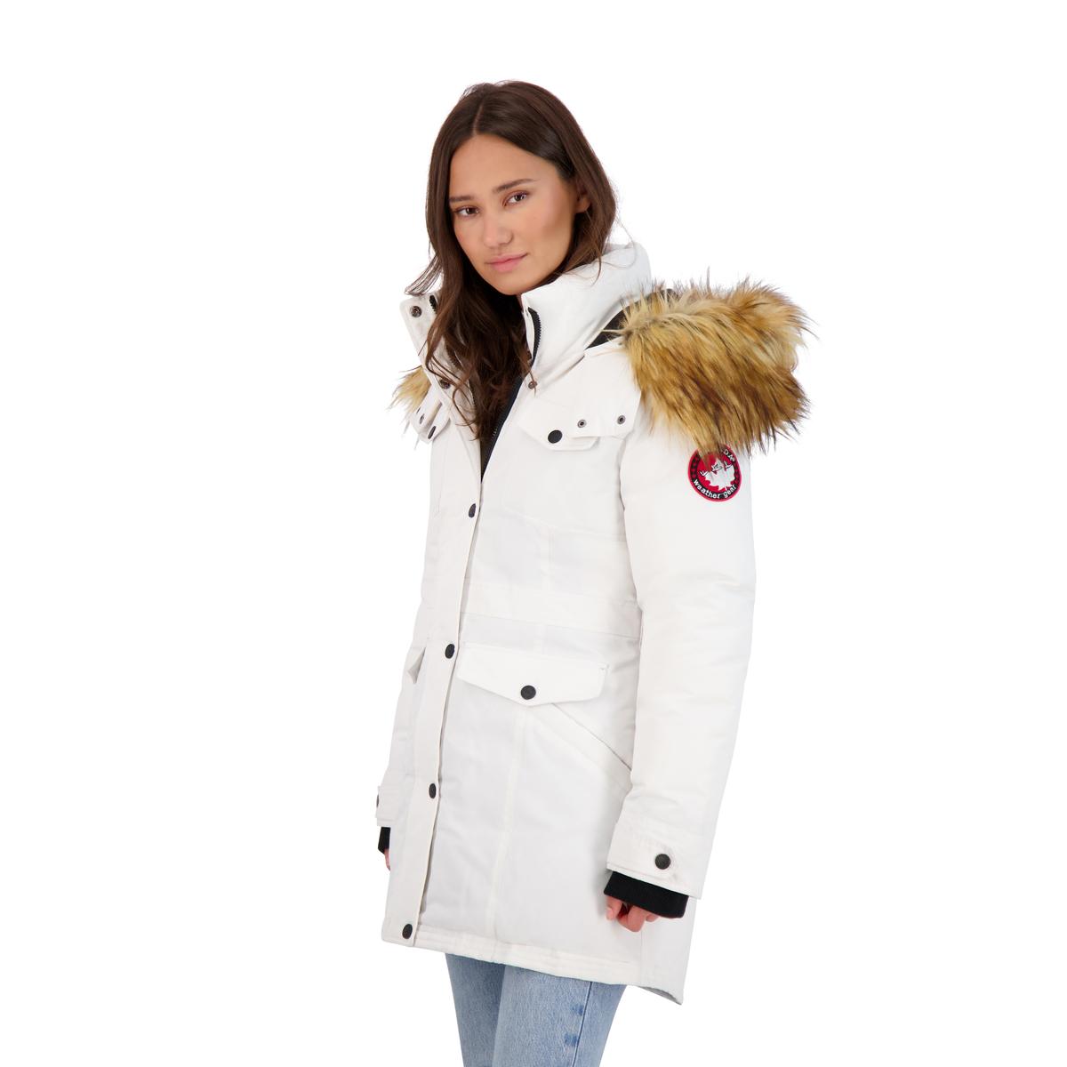 Canada Weather Gear Parka Coat for Women-Insulated Faux Fur Hooded ...