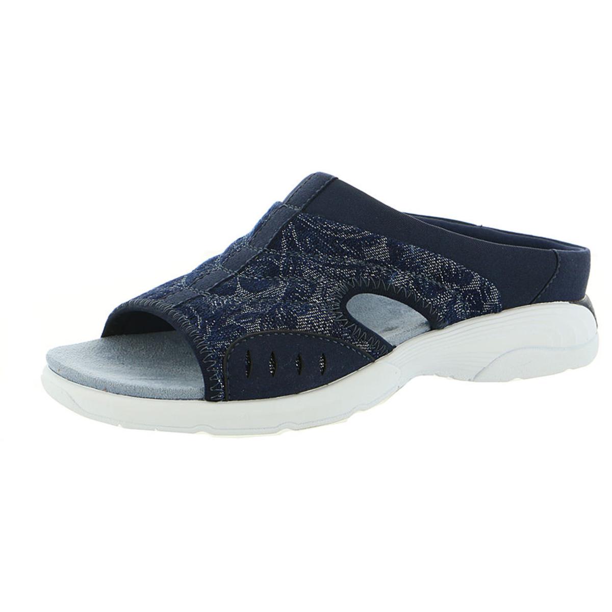 Easy Spirit Womens Traciee 2 Navy Slide Sandals 10 Extra Wide (E+, WW) BHFO 5373 | eBay